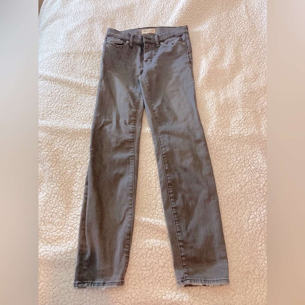 Madewell High Rise Skinny Jeans - Size 26 Color Gray